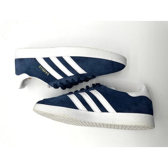 adidas Shoes - Adidas Gazelle Navy White Suede Sneakers Men Size 9 Classic Casual Shoes